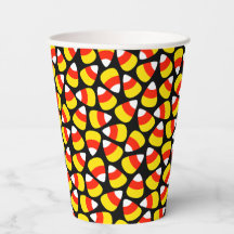 Candy Corn Pattern Black Halloween
