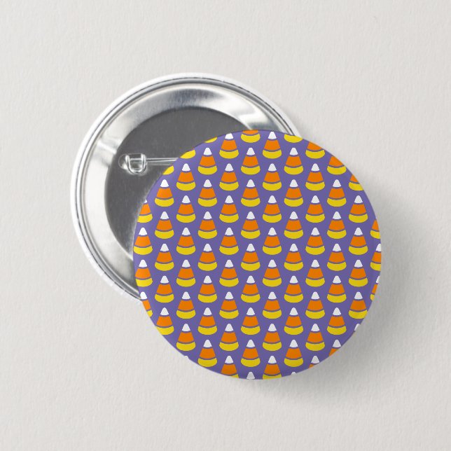 Candy Corn Pattern Button (Front & Back)