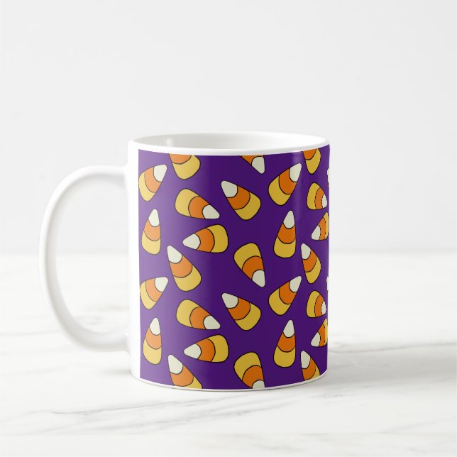 Candy Corn Pattern Coffee Mug (Left)