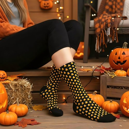 Candy Corn Pattern Socks