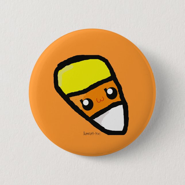 Candy Corn Pinback Button (Front)
