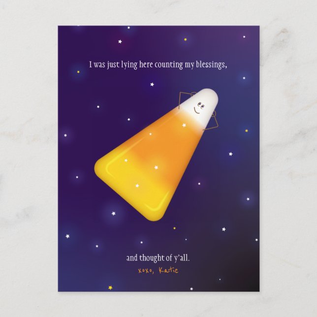 Candy Corn Postcard (Front)