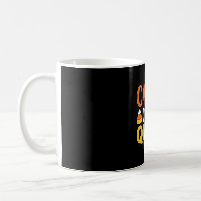 Candy Corn Queen Halloween Graphic_1 Coffee Mug (Left)