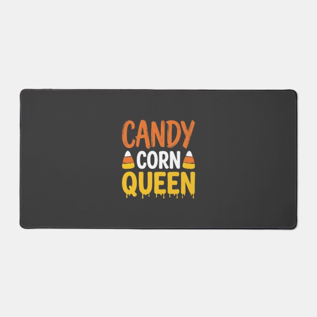 Candy Corn Queen Halloween Graphic_1 Desk Mat (Front)