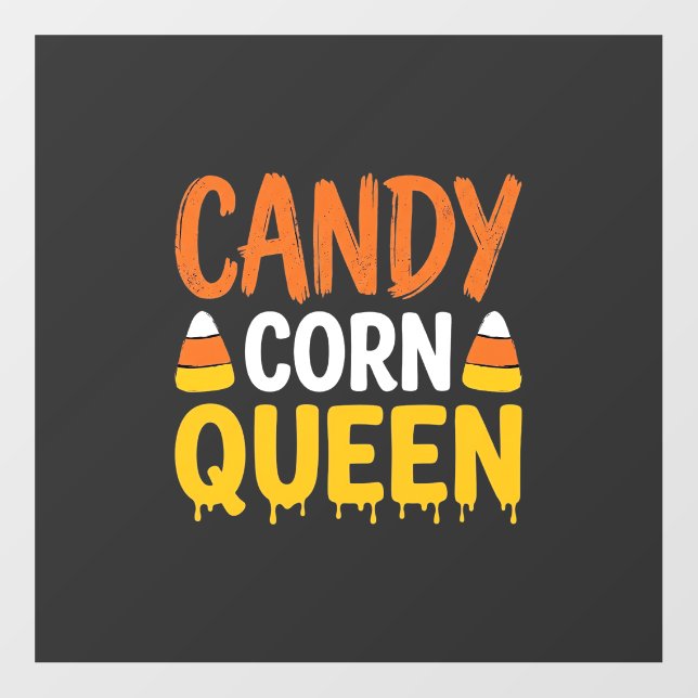 Candy Corn Queen Halloween Graphic_1 Floor Decals (Front)