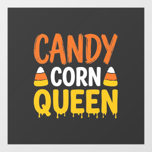 Candy Corn Queen Halloween Graphic_1 Window Cling