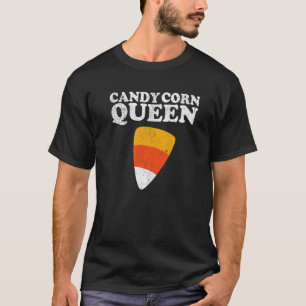 Candy Corn Queen  Halloween Retro 80's 70's Costum T-Shirt