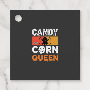 Candy Corn Queen Halloween SVG Design Favor Tags