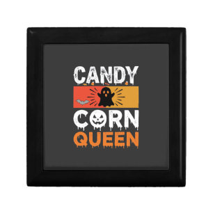 Candy Corn Queen Halloween SVG Design Gift Box