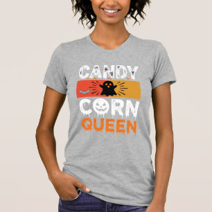Candy Corn Queen Halloween SVG Design T-Shirt