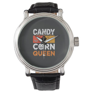 Candy Corn Queen Halloween SVG Design Watch