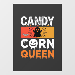 Candy Corn Queen Halloween SVG Design Window Cling