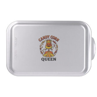Candy Corn Queen Vintage Halloween Candy Shirt Art Cake Pan