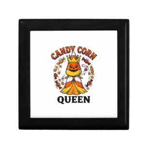 Candy Corn Queen Vintage Halloween Candy Shirt Art Gift Box
