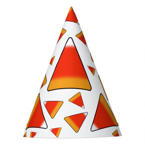 Candy Corn Red  Orange Party Hat