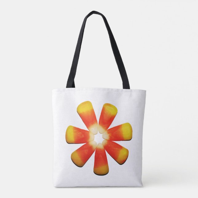 Candy Corn Spiral Tote Bag (Back)