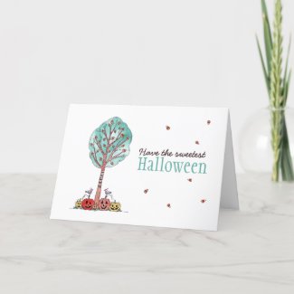 Candy Corn Sweetest Halloween Holiday Card