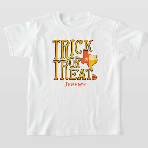Candy Corn Texas Trick or Treat T_Shirt