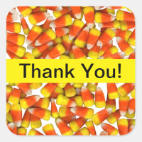 Candy Corn - Thank You Sticker