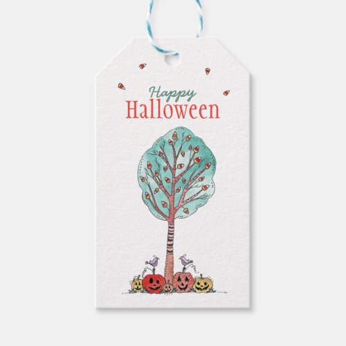 Candy Corn Treat Bag Gift Tags