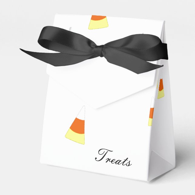 Candy Corn Treats Favor Box (Front Side)