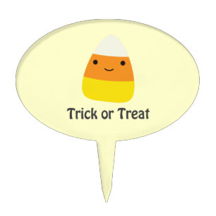 Candy corn - Trick or treat Cake Topper