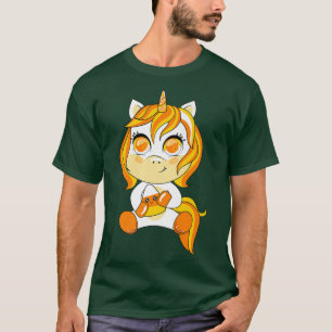 Candy Corn Unicorn Halloween Costume Cute Unicorn T-Shirt