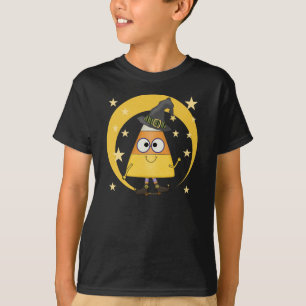 Candy Corn Witch Halloween T-Shirt