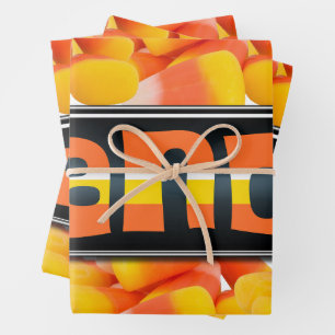 candy corn  wrapping paper sheets