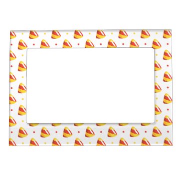 candy corns Halloween Candy Pattern Magnetic Photo Frame