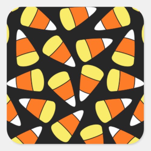 Candy Corns Square Sticker