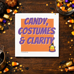 Candy, Costumes & Clarity | Halloween Sober Party Napkins