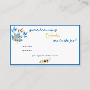 Candy Count Challenge Place Card