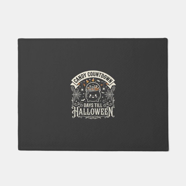 Candy Countdown Halloween Vector Design Doormat (Front)