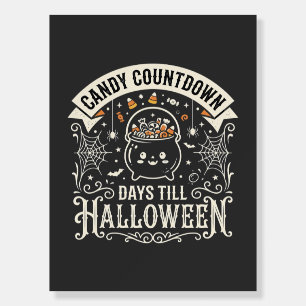 Candy Countdown Halloween Vector Design Foam Board