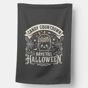 Candy Countdown Halloween Vector Design House Flag