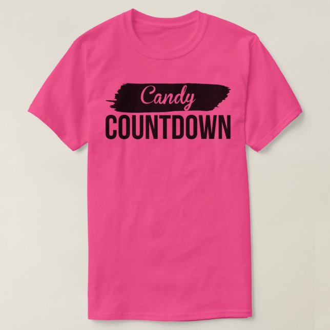 Candy Countdown T-Shirt (Design Front)