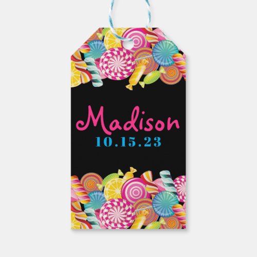 CANDY COUTURE Party Birthday Bat Mitzvah Gift Bag Gift Tags