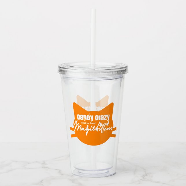 Candy crazy  acrylic tumbler (Front)