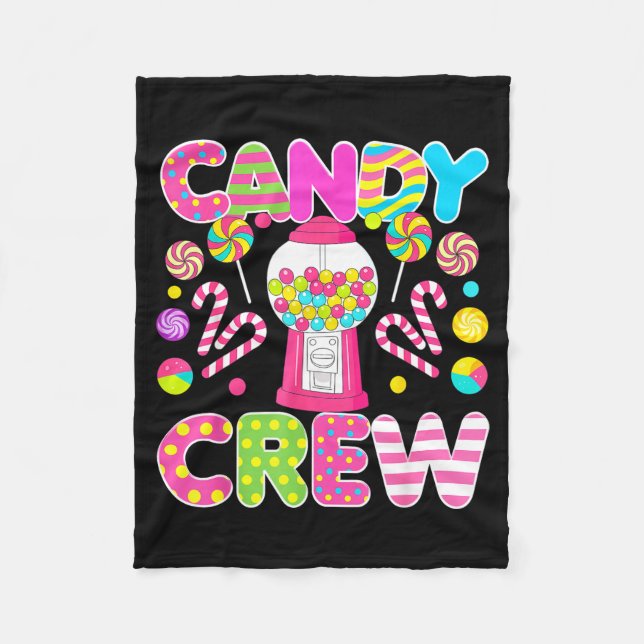 Candy Crew Candy Costume Women Candy Land Kids Swe Fleece Blanket (Front)
