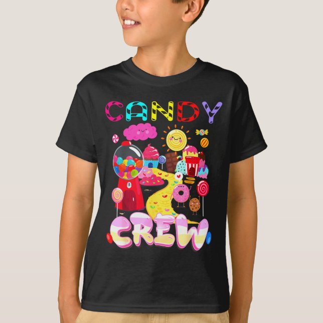 Candy Crew Candy Costume Women Candy Land Kids Swe T-Shirt (Front)