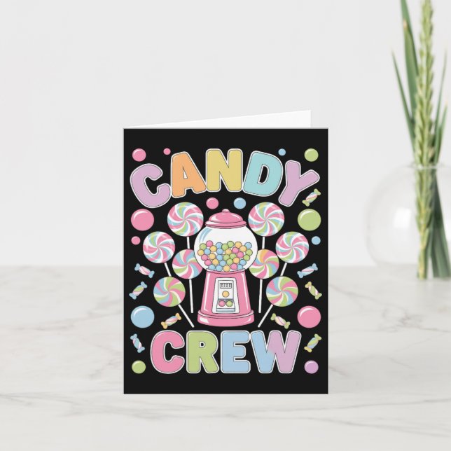 Candy Crew - Colorful Themed Party Group Costume  Card (Front)