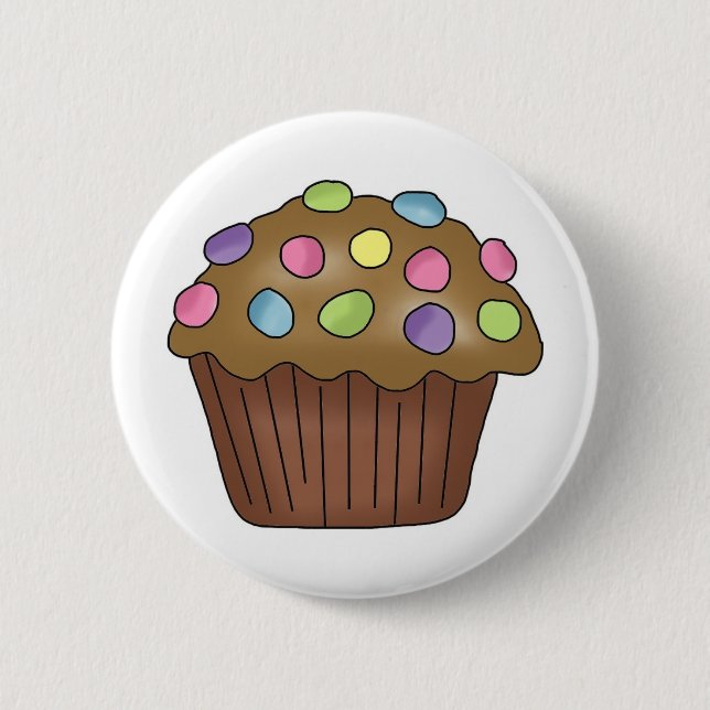 Candy Cupcakes Pinback Button (Front)