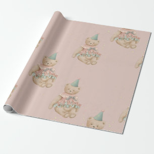 Candy Cute Bear Wrapping Paper