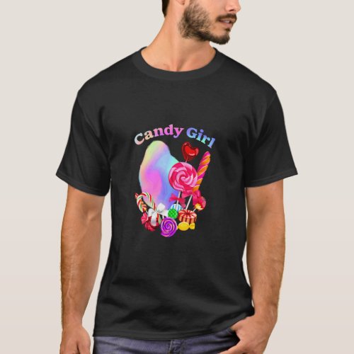 Candy Cute Girl Sweet Lolly Candy Treat  2  T_Shirt