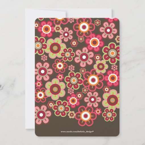 Candy Daisies Flowers Blooms Baby Shower Invite Zazzle