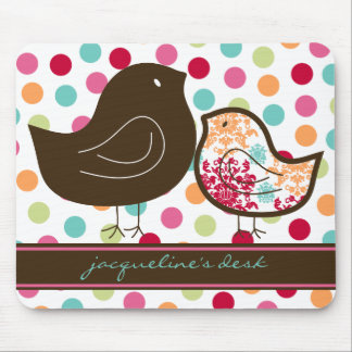 Candy Damask Chicks Colorful Polka Dots Mousepad