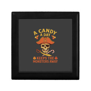 Candy Day Halloween Pirate Skull Cane Gift Box