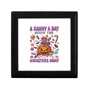 Candy Day Keeps Monsters Away Halloween Pumpkin_1 Gift Box