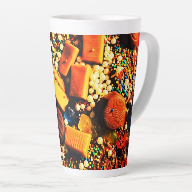 Candy Disaster Latte Mug (Right Angle)